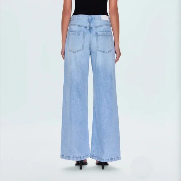 NWT Pistola Jadyn Low Slung Palazzo Jeans - Picture 3 of 9